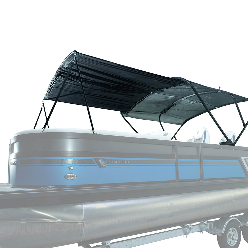 SURESHADE BIMINI EXTENSION F/POWER BIMINI - 6' BLACK HARDWARE W/BLACK CANVAS