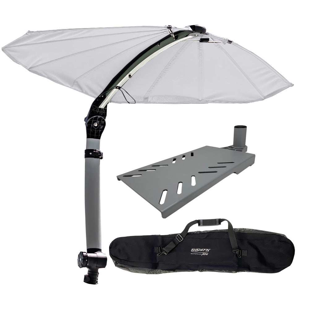 TACO SHADEFIN MINI W/WHITE FABRIC - BAG & SWIVEL SEAT MOUNT KIT