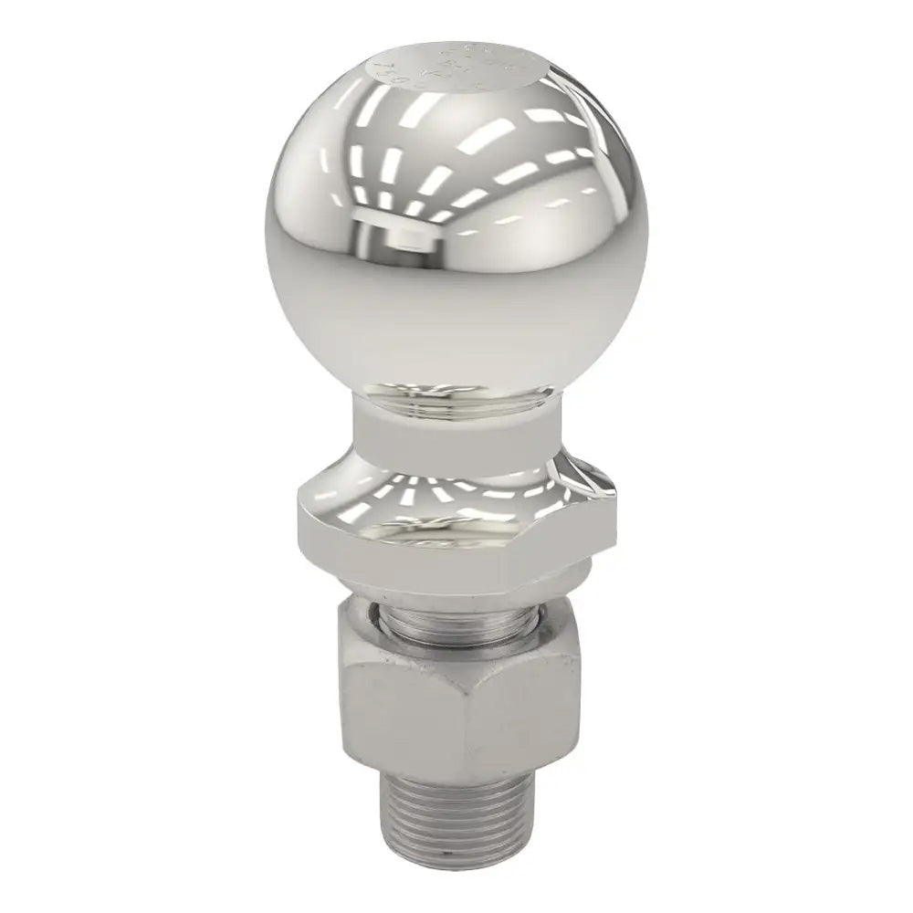 CURT 2-5/16" TRAILER BALL - 1" X 2-1/8" SHANK - 7,500 LBS - STAINLESS STEEL