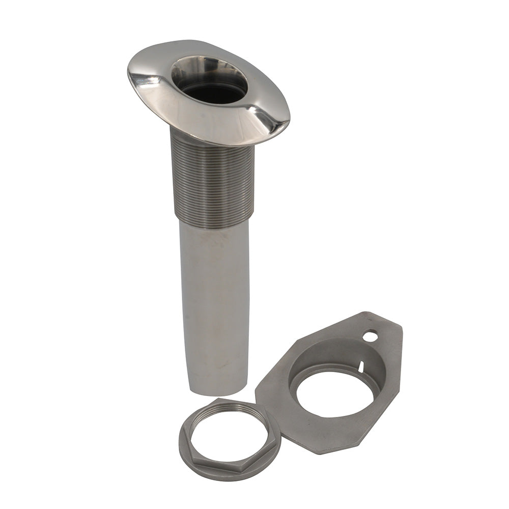 C.E. SMITH SCREWLESS FLUSH MOUNT ROD HOLDER - 15 DEGREE - BLACK LINER - NO LOGO