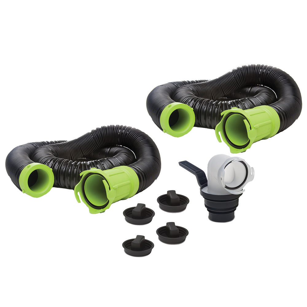 THETFORD TITAN PREMIUM 20' SEWER HOSE KIT W/UNIVERSAL BAYONET CONNECTION & 5-IN-1 SEWER ADAPTER W/HANDLE