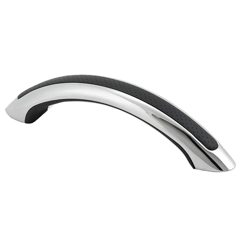 WHITECAP 9" STAINLESS STEEL GRAB HANDLE WITH UV-RESISTANT BLACK VINYL INLAY
