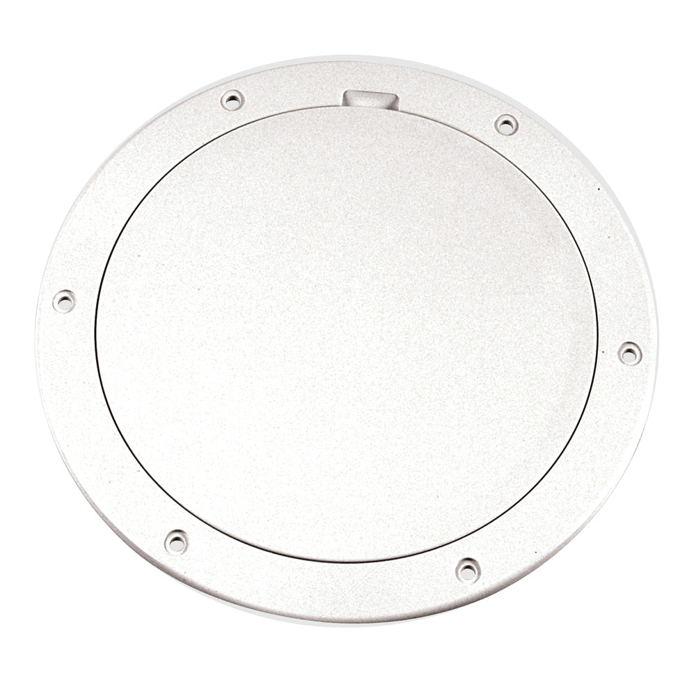 BECKSON 6" SMOOTH CENTER PRY-OUT DECK PLATE - WHITE
