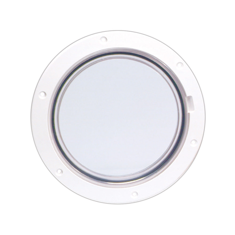 BECKSON 6" CLEAR CENTER PRY-OUT DECK PLATE - WHITE