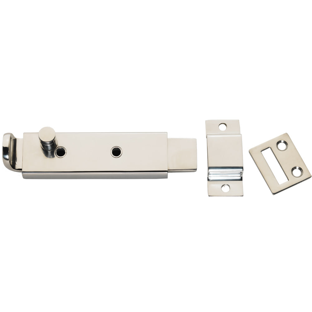 WHITECAP SPRING LOADED SLIDE BOLT/LATCH - 316 STAINLESS STEEL - 5-5/16"