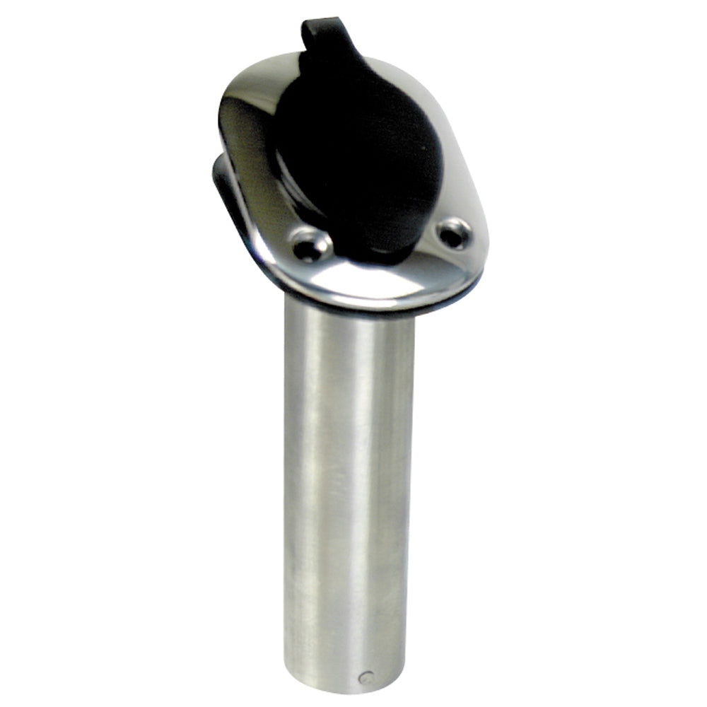 WHITECAP 30° FLUSH MOUNT ROD HOLDER - 304 STAINLESS STEEL - 9-1/4"