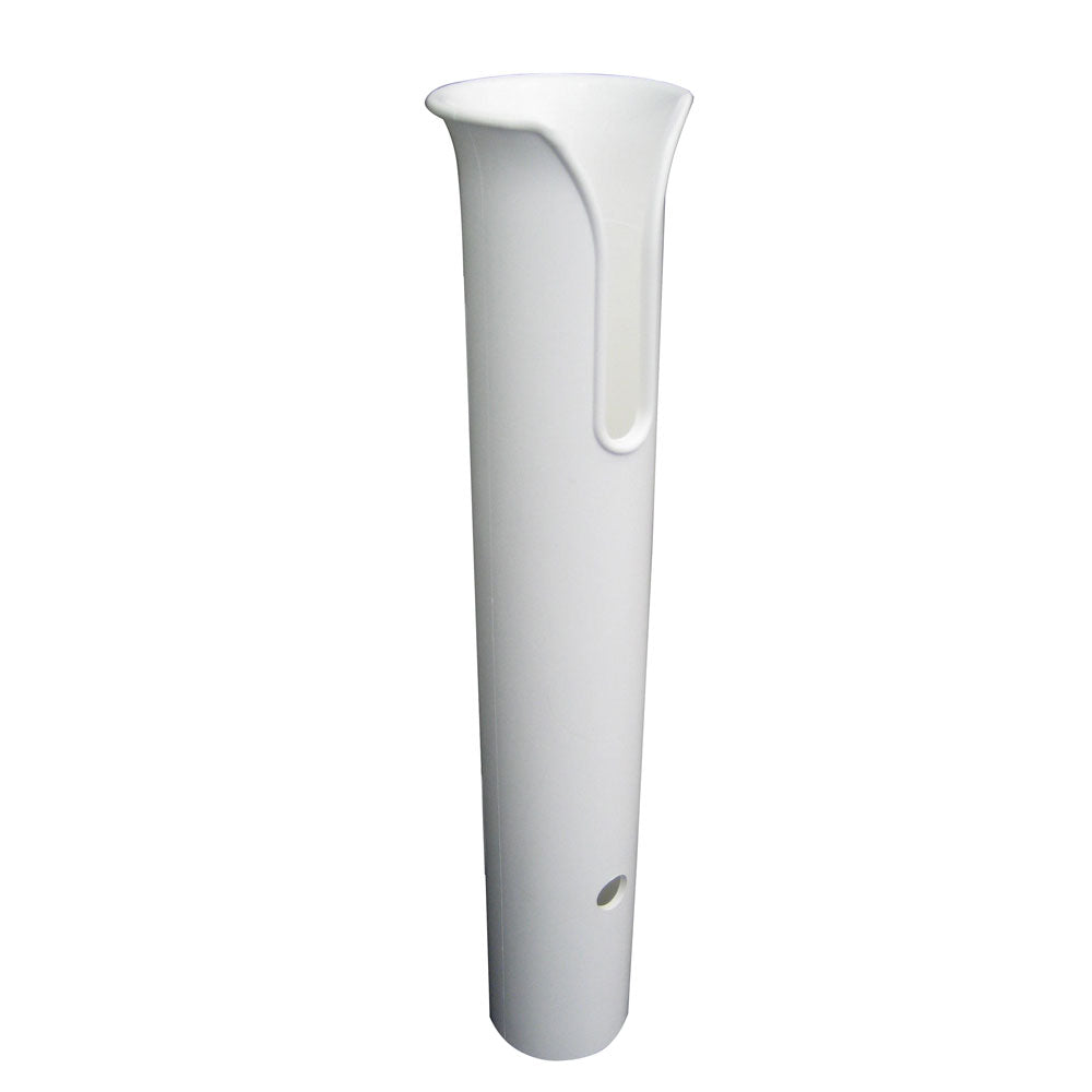 TACO POLY THRU-BOLT ROD HOLDER W/MOUNTING HOLES - NO HARDWARE - WHITE