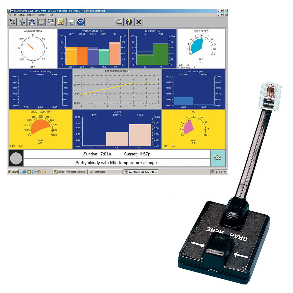 DAVIS WEATHERLINK® WINDOWS - SERIAL PORT F/VANTAGE VUE & PRO2 SERIES