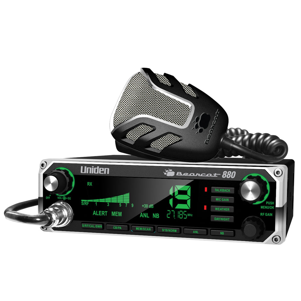 UNIDEN BEARCAT 880 CB RADIO W/7 COLOR DISPLAY BACKLIGHTING