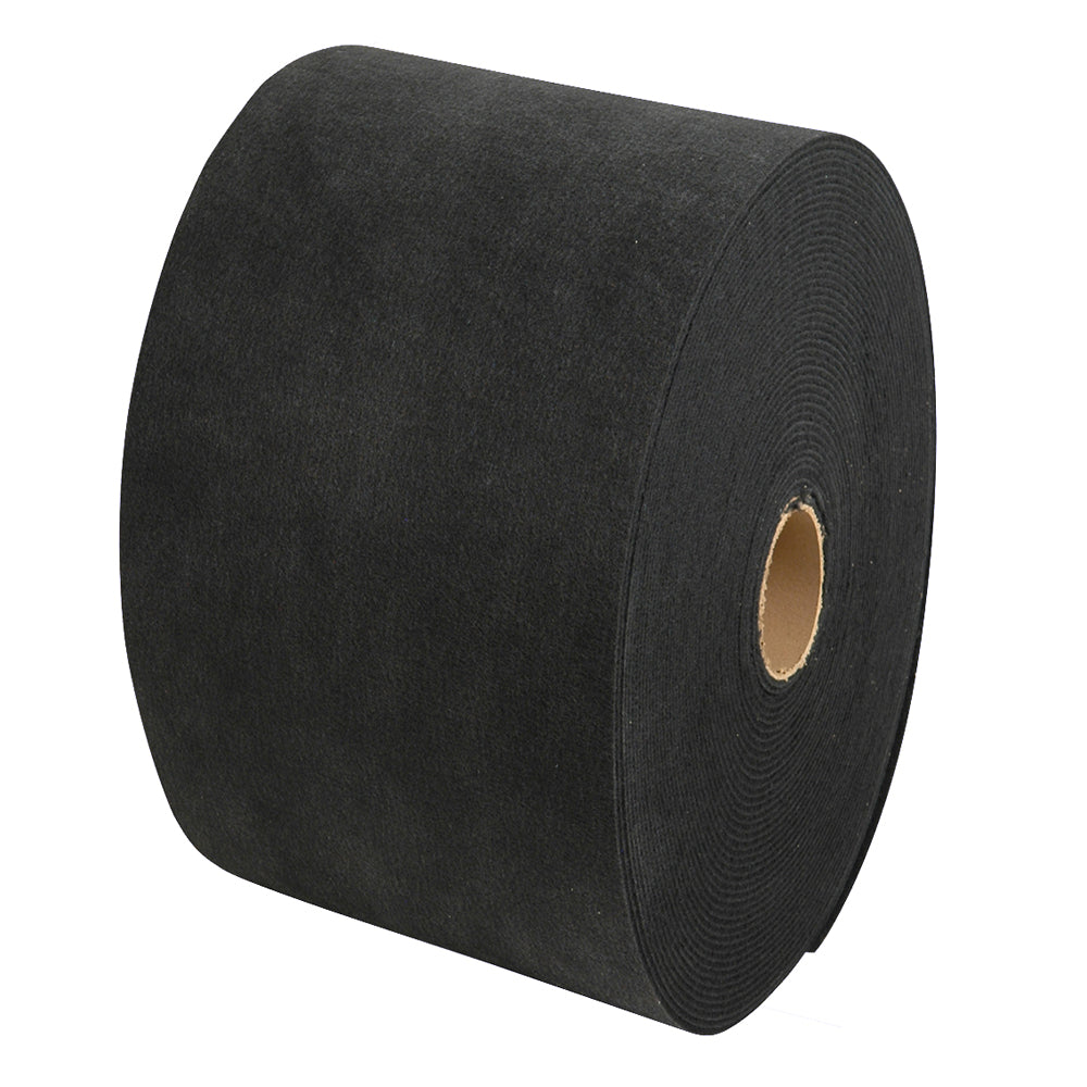 C.E. SMITH CARPET ROLL - BLACK - 11"W X 12'L