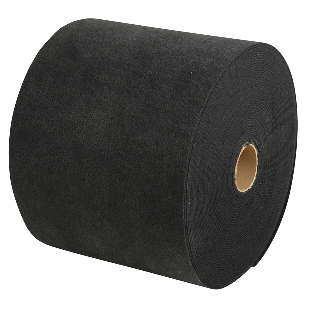 C.E. SMITH CARPET ROLL - BLACK - 18"W X 18'L
