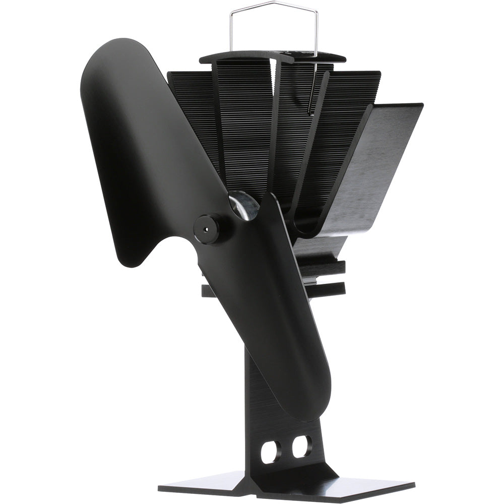 ECOFAN BY CAFRAMO ORIGINAL HEAT POWERED STOVE FAN - BLACK BLADE