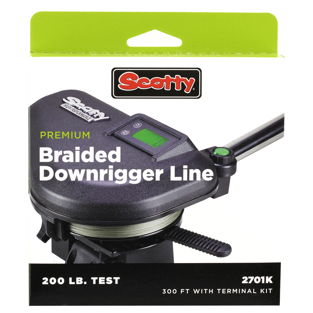 SCOTTY PREMIUM POWER BRAID DOWNRIGGER LINE - 200FT OF 200LB TEST