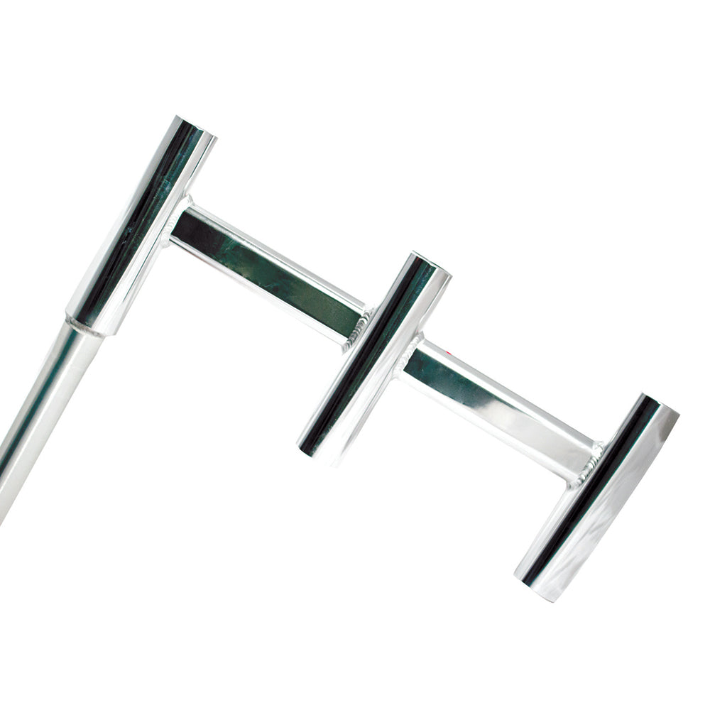 TIGRESS OFFSET TRIPLE ALUMINUM ROD HOLDER - STRAIGHT BUTT