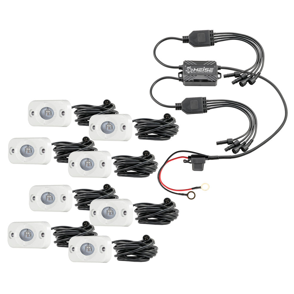 HEISE RGB ACCENT LIGHT KIT - 8 PACK