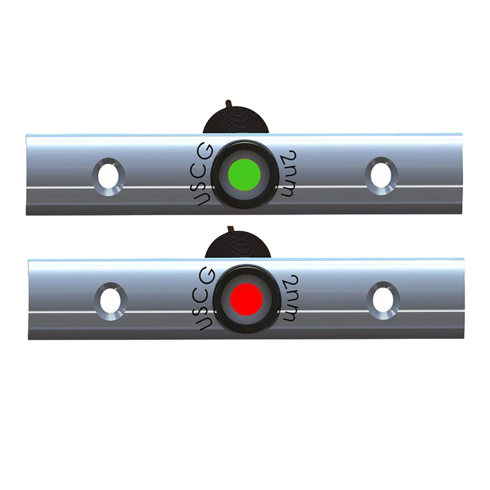 TACO RUB RAIL MOUNTED LED NAVIGATION LIGHT SET - 4" W/DEUTSCH PLUG PORT & STARBOARD