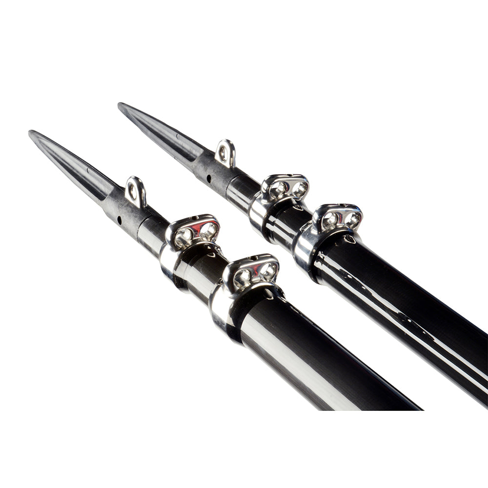 C.E. SMITH GEN3 CENTER RIGGER POLE - BLACK - 2-SECTION - 12'