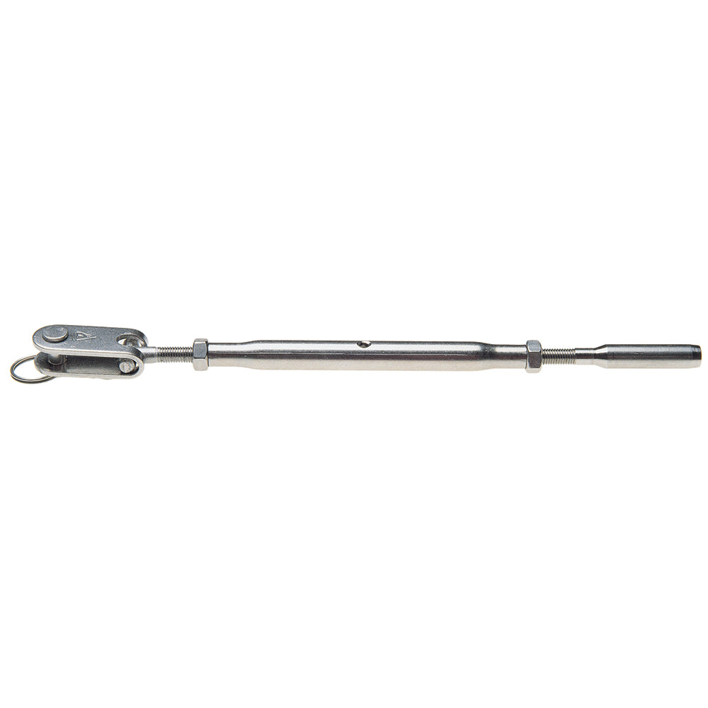 C. SHERMAN JOHNSON CLOSED BODY JAW TO SWAGE TUBULAR TURNBUCKLE F/1/8" WIRE