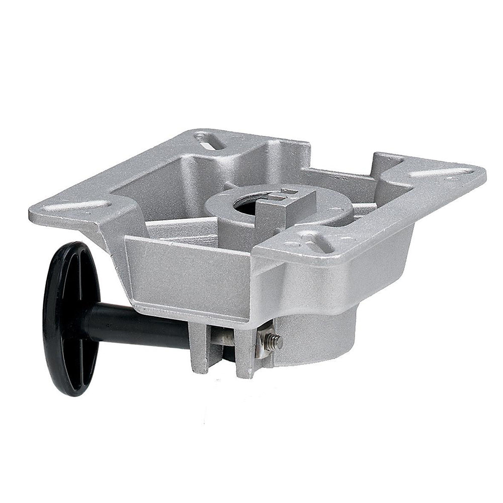 ATTWOOD SWIVL-EZE LAKESPORT 2-3/8" SEAT MOUNT W/FRICTION CONTROL - ALUMINUM