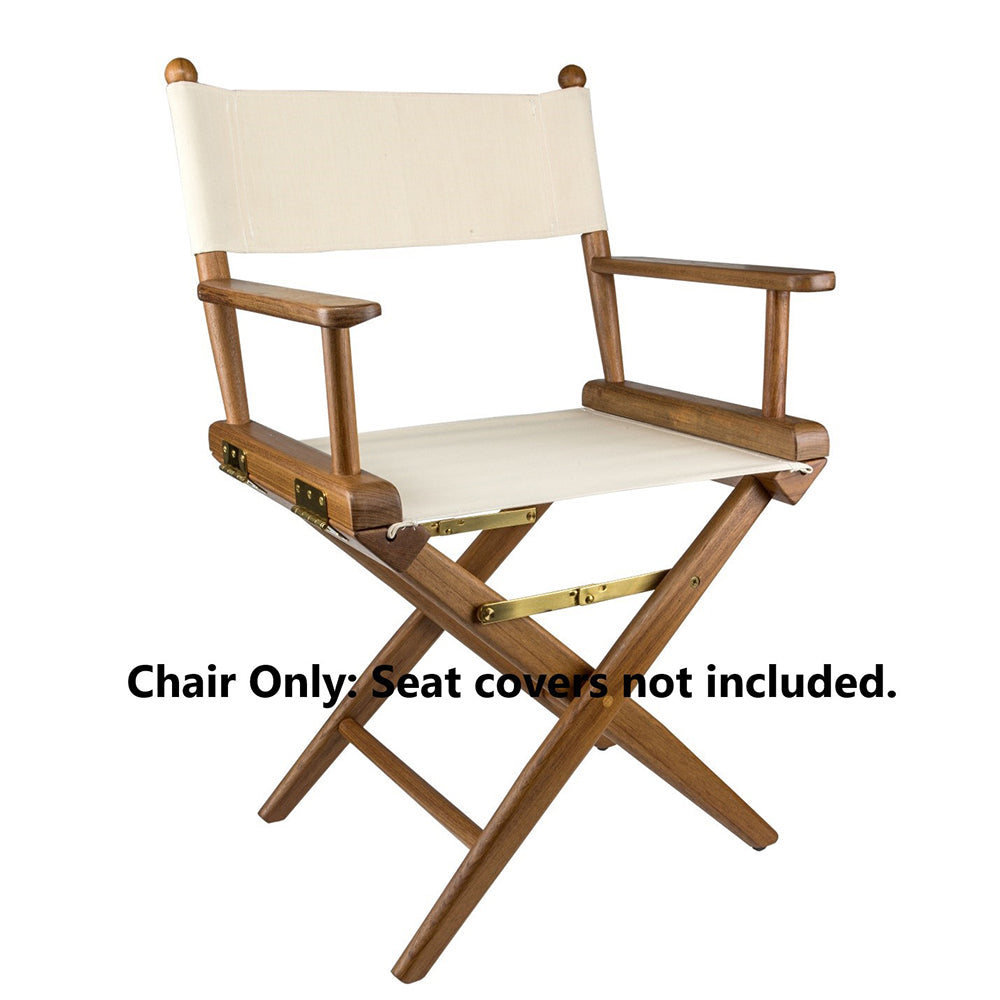 WHITECAP DIRECTOR'S CHAIR W/O SEAT COVERS - TEAK