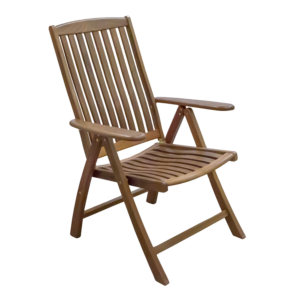 WHITECAP RECLINING ARM CHAIR - TEAK