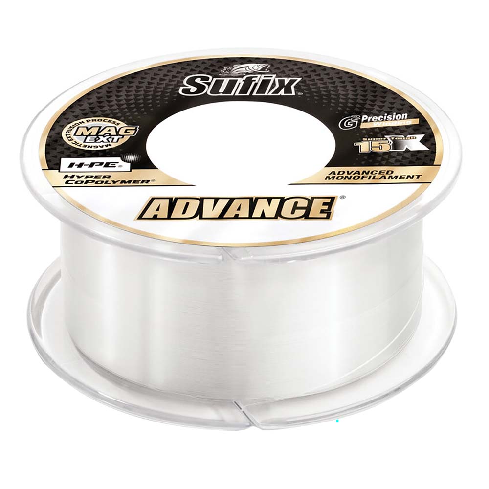 SUFIX ADVANCE® MONOFILAMENT - 10LB - CLEAR - 330 YDS