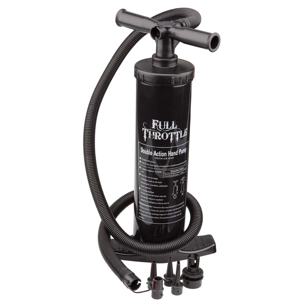 FULL THROTTLE DUAL ACTION HAND PUMP - BLACK