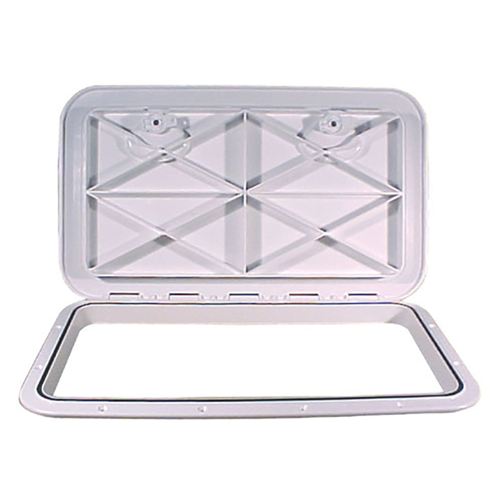 BECKSON 14" X 24" FLUSH HATCH WHITE - ASA MATERIAL - ACRYLONITRILE STYRENE ACRYLATE
