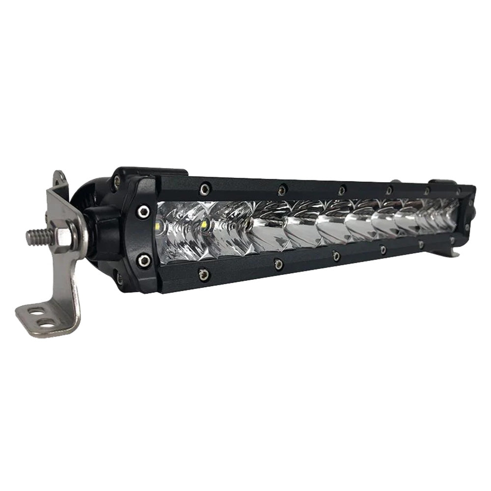 BLACK OAK 10" SINGLE ROW LED LIGHT BAR - COMBO OPTICS - BLACK HOUSING - PRO SERIES 3.0