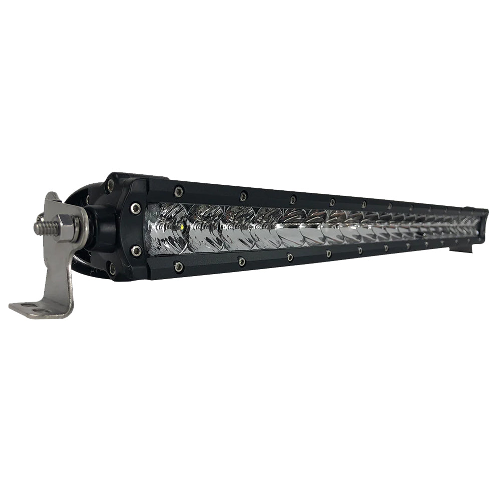 BLACK OAK 20" SINGLE ROW LED LIGHT BAR - COMBO OPTICS - BLACK HOUSING - PRO SERIES 3.0