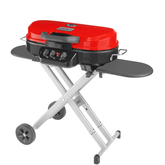 COLEMAN ROADTRIP&TRADE; 285 STANDUP PROPANE GAS GRILL - RED