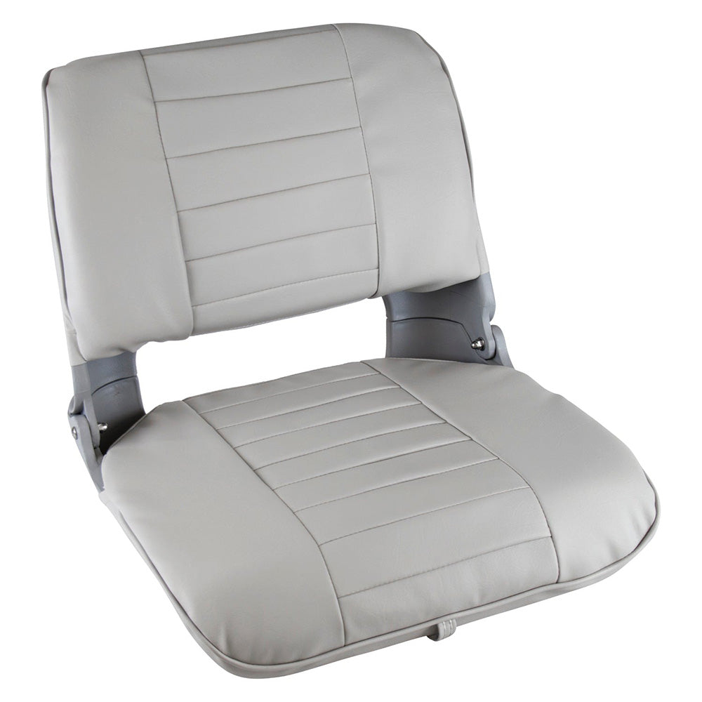 WISE PRO STYLE CLAMSHELL FOLD DOWN FISHING SEAT - GREY