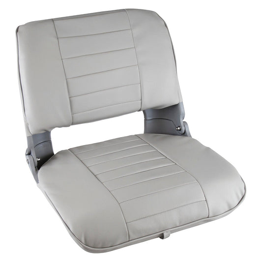 WISE PRO STYLE CLAMSHELL FOLD DOWN FISHING SEAT - GREY