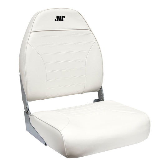 WISE STANDARD HIGH-BACK FISHING SEAT - WHITE