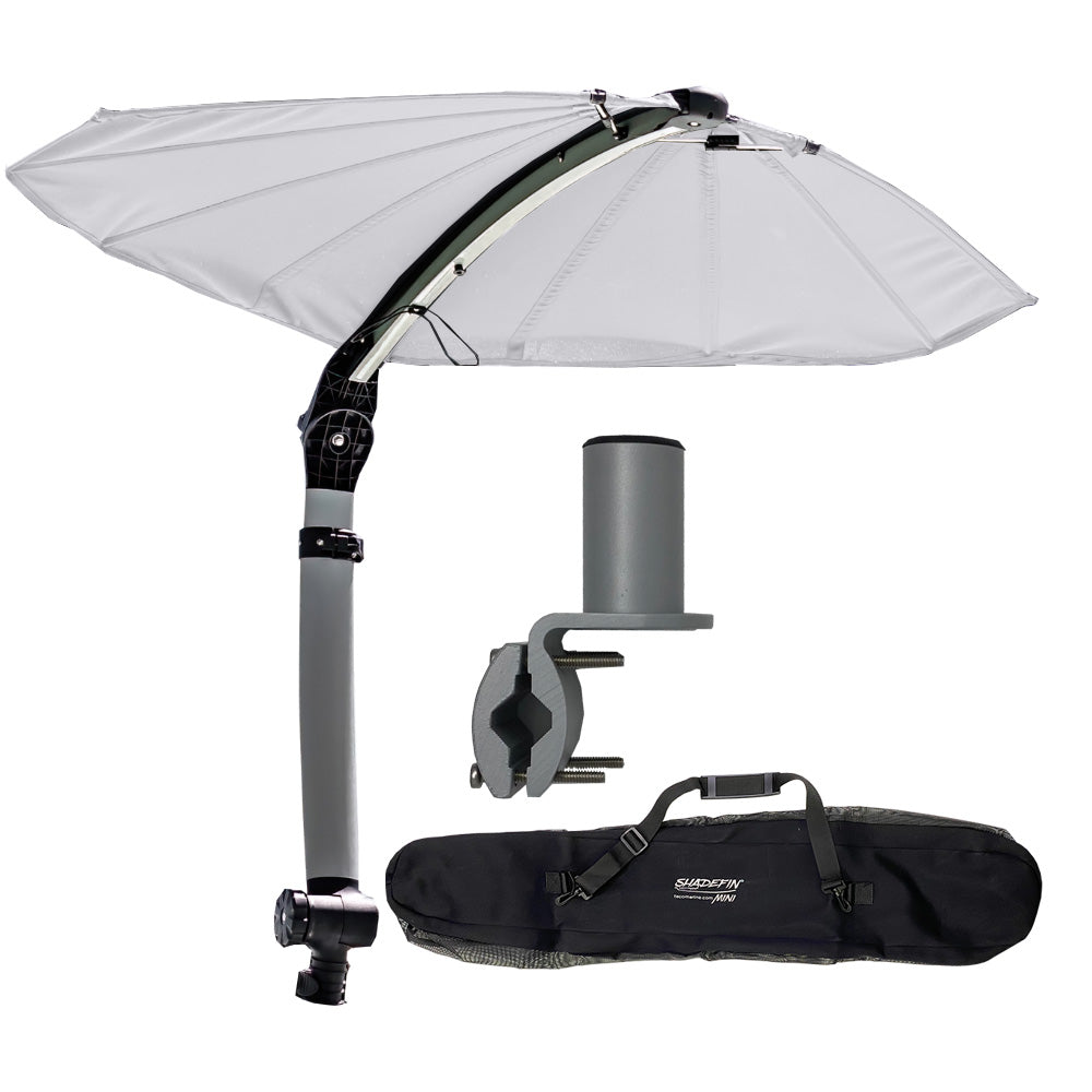 TACO SHADEFIN MINI W/WHITE FABRIC - BAG &AMP; ROUND RAIL MOUNT KIT
