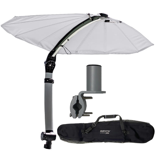 TACO SHADEFIN MINI W/WHITE FABRIC - BAG &AMP; ROUND RAIL MOUNT KIT