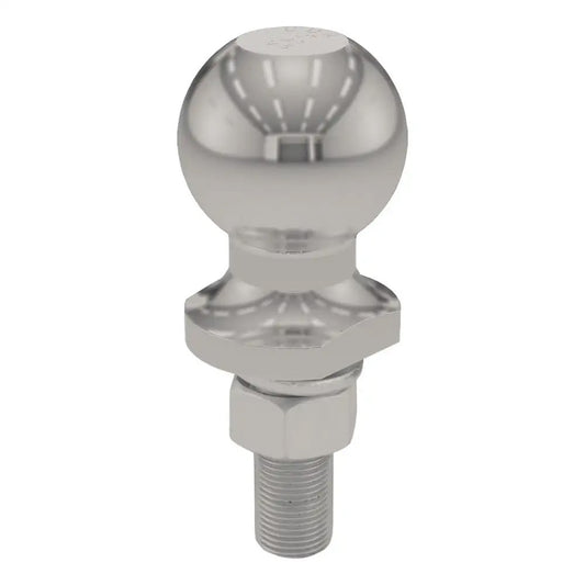 CURT 2" TRAILER BALL - 3/4" X 2-1/8" SHANK - 3,500 LB. - STAINLESS STEEL