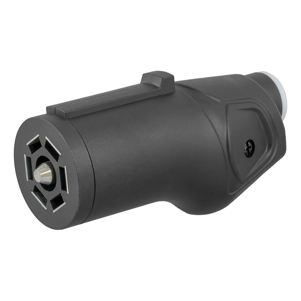 CURT HEAVY-DUTY 7-WAY RV BLADE CONNECTOR PLUG - TRAILER SIDE