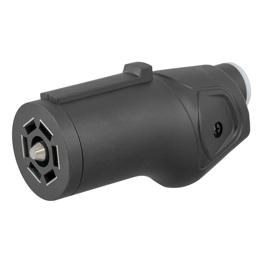 CURT HEAVY-DUTY 7-WAY RV BLADE CONNECTOR PLUG - TRAILER SIDE