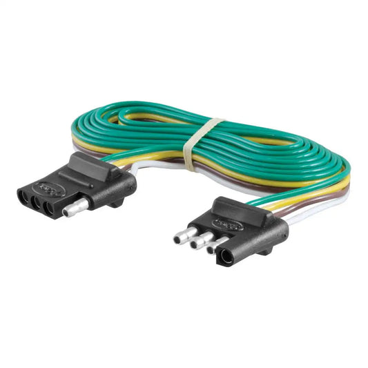 CURT 4-WAY FLAT CONNECTOR PLUG &AMP; SOCKET W/72&RDQUO; WIRES