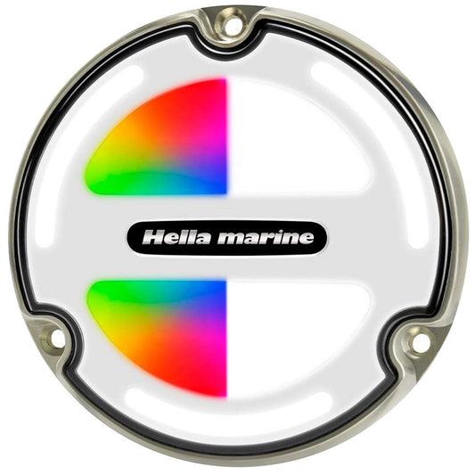 HELLA MARINE APELO A3 RGBW UNDERWATER LIGHT - BRONZE - WHITE LENS
