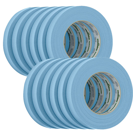 FROGTAPE CP 250 MEDIUM-HIGH ADHESION MASKING TAPE - 18MM X 55M X 12-PACK - LIGHT BLUE - RATED F/250&DEG;F