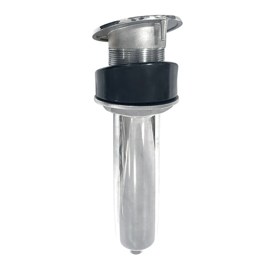 TIGRESS 10.5" 15-DEGREE SWIVEL ROD HOLDER - SCREWLESS - STAINLESS STEEL