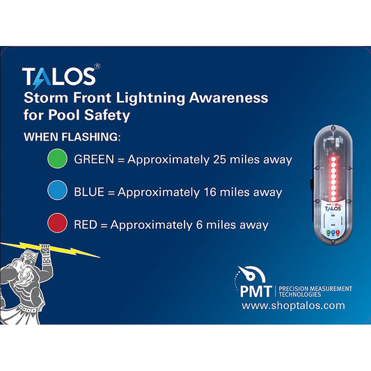 TALOS STANDARD LIGHTNING DETECTOR W/18"X24" SAFETY INFORMATION SIGN