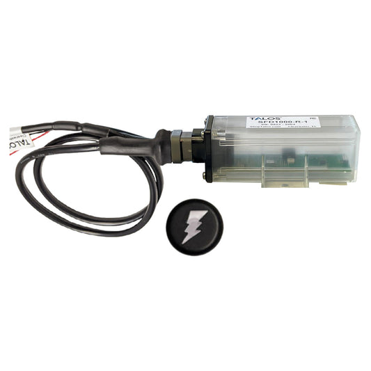 TALOS REMOTE HOUSING LIGHTNING DETECTION SYSTEM W/10' CABLE - BLACK ROUND INDICATOR W/TRANSLUCENT HOUSING