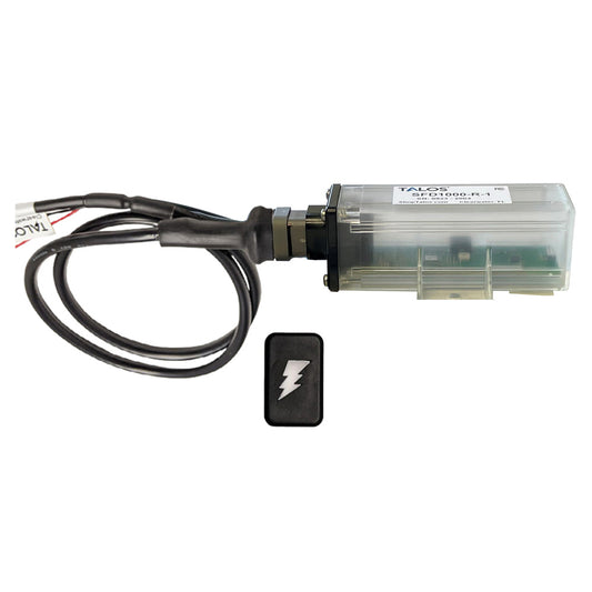 TALOS REMOTE HOUSING LIGHTNING DETECTION SYSTEM W/10' CABLE - BLACK RECTANGULAR INDICATOR W/TRANSLUCENT HOUSING
