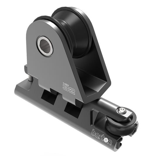 BARTON 32MM TOWABLE GENOA CAR 2:1 PURCHASE - HEAVY DUTY - BLACK