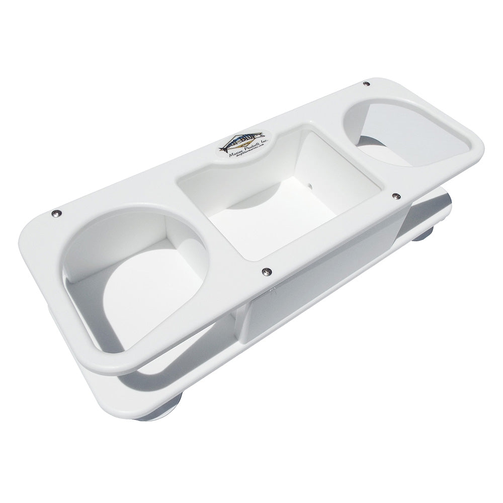 DEEP BLUE MARINE MB-2 DOUBLE CUP HOLDER W/SUCTION CUPS