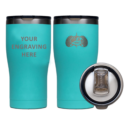 TOADFISH CUSTOM ENGRAVED NON-TIPPING 20OZ TUMBLER - TEAL (MINIMUM ORDER QUANTITY OF 25)