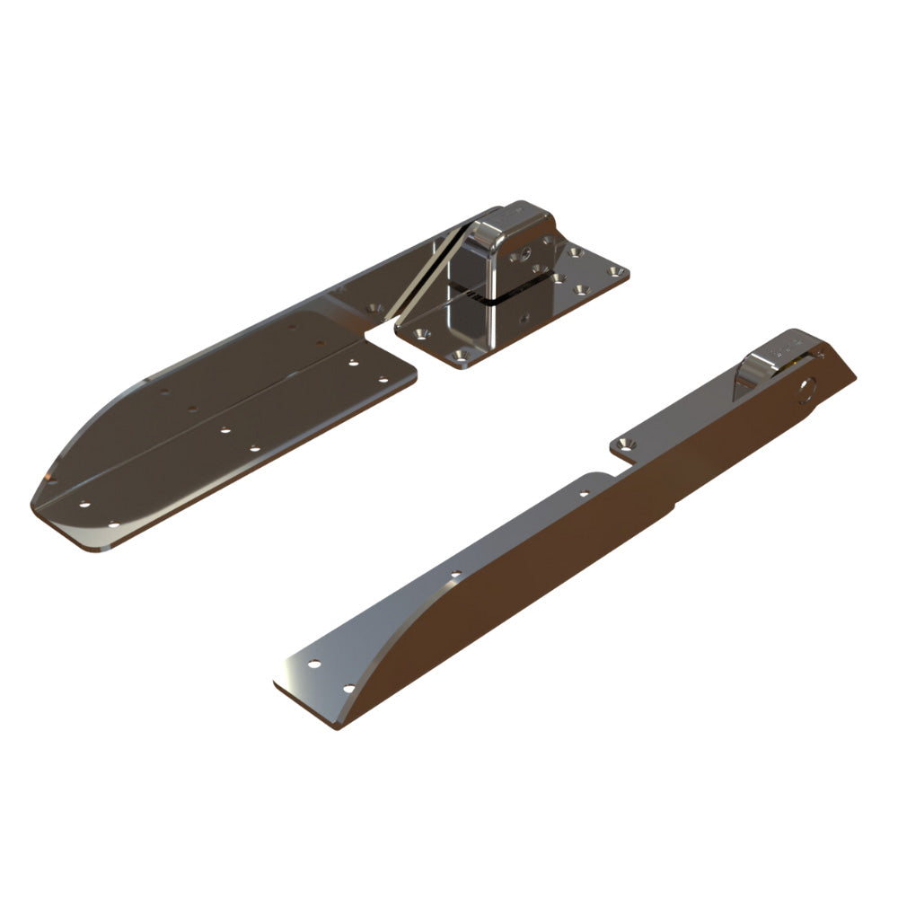 TACO COMMAND RATCHET HINGE - 18-1/2" - 316 STAINLESS STEEL POLISHED W/HARD STOP